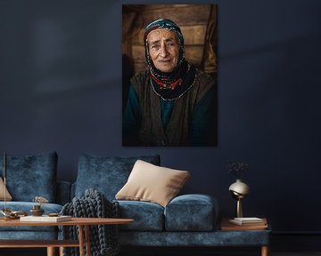 Portrait of Hemshin woman in Black Sea Turkey by Milene van Arendonk