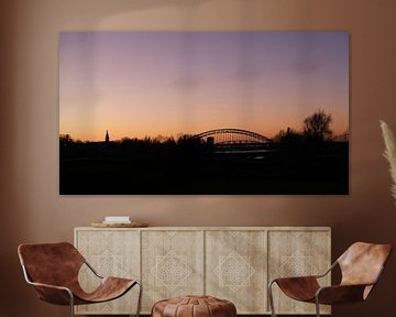 Skyline Nijmegen, Ooijpolder, Nijmegen, Nederland van themovingcloudsphotography