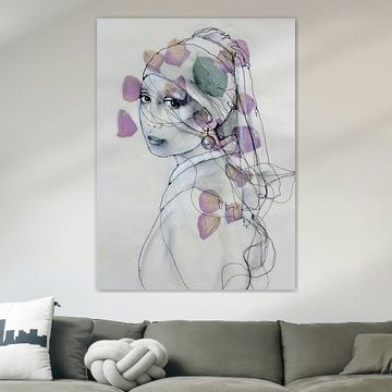 'Meisje met de "Parel". van Kim Rijntjes