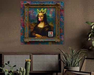 Mona Lisa - I Love Art by Gisela Art for You
