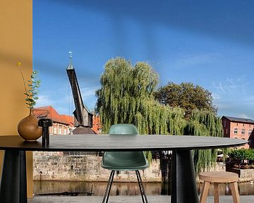 Ilmenau, Historisch warenhuis, Hotel Altes Kaufhaus,Historische oude kraan, Oude stad, Lüneburg, Ned