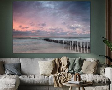 Sonnenuntergang in Cadzand