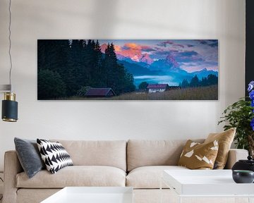 Panorama with Zugspitze by Martin Wasilewski