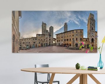 San Gimignano - Piazza della Cisterna by Teun Ruijters
