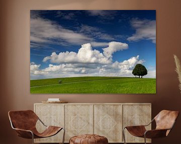 Baum mit Wolken von Andreas Müller