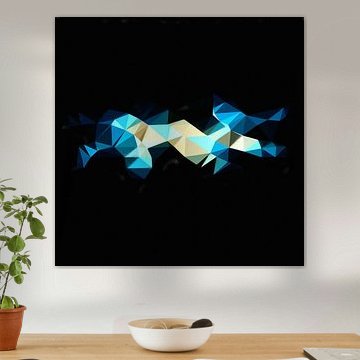 Abstract geometric triangles