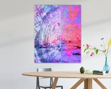 Bold Lilac | Abstract lila & roze - grafische van Marlou Westerhof