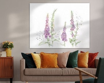 Digitalis in Aquarell von Atelier DT