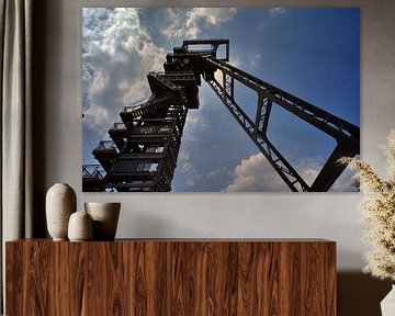Aanzicht van de transporttoren