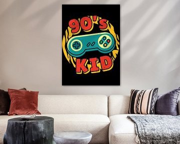 Child of the 90s | Retro cadeau wanddecoratie voor Oldschook fans van Millennial Prints