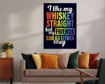 Whiskey Pride | Funny Statement Gift for Tolerant Whiskey Fans by Millennial Prints
