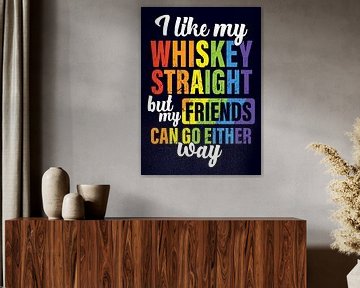 Whiskey Pride Grappig Statement Geschenk voor Tolerante Whiskey Fans van Millennial Prints