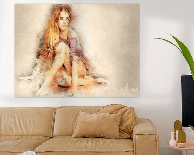 Example of the artwork in a room