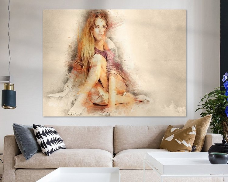 Example of the artwork in a room