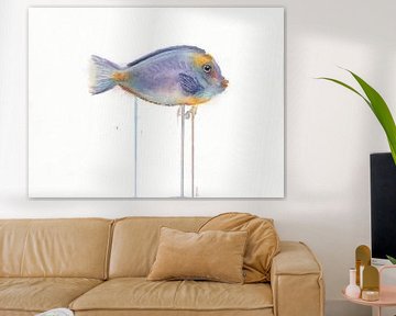 Tropische vis in aquarel van Atelier DT