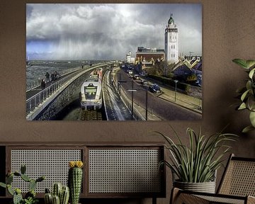 Harlingen tijdens de storm