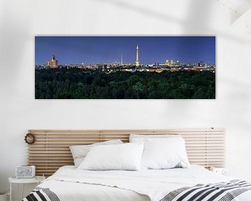 Berlin skyline at blue hour by Frank Herrmann