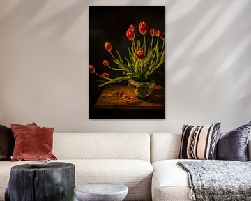 Still life with tulips Classic by Alie Ekkelenkamp