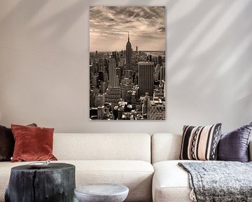 vue du Rockefeller Center sur Manhattan, NYC