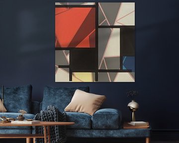 Mondrian vs. Art Deco by Gisela - Art for you