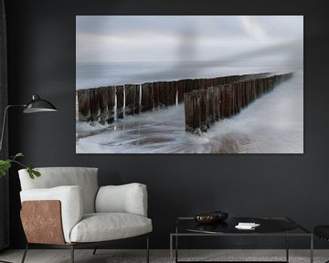 Küstenpfähle Vlissingen von Ingrid Van Damme fotografie
