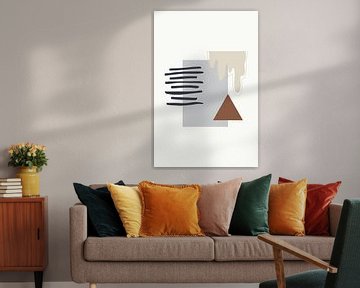 Drip Shape by Walljar