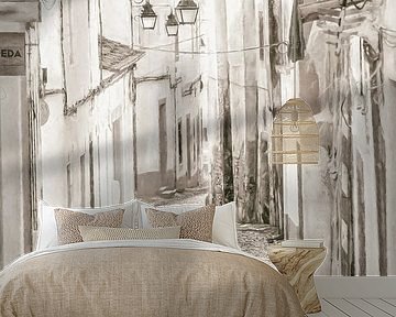 Street in Evora by Lars van de Goor