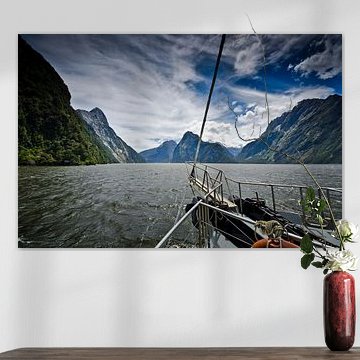 Sailing in Milford Sound - New Zealand
