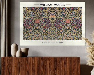 William Morris - Violette et Ancolie sur Walljar