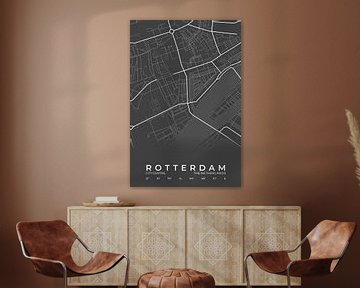 Stadskaart Rotterdam van Walljar