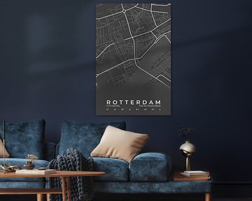 Stadskaart Rotterdam van Walljar