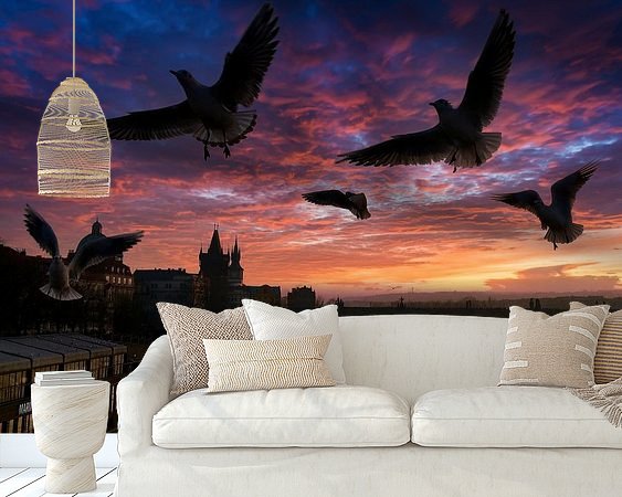 Example of the artwork in a room