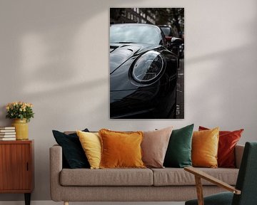 Zwarte Porsche 911 Cabrio van Koen Verburg