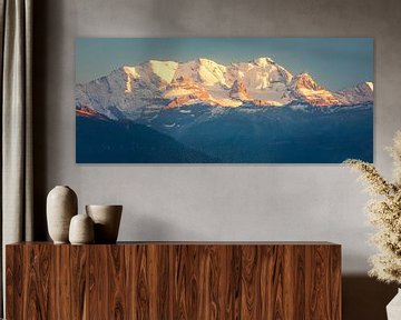Panorama foto van der Zwitserse Alpen