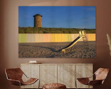 Strand van Domburg in zomers licht