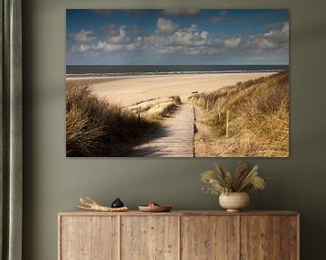 Strand auf der Insel Spiekeroog, Niedersachsen von Peter Schickert