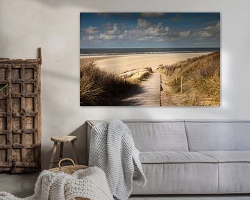Strand auf der Insel Spiekeroog, Niedersachsen von Peter Schickert