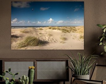 Paysage de dunes sur la côte, île de Spiekeroog sur Peter Schickert