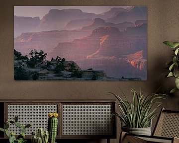 Zonsondergang aan de Grand Canyon van Henk Meijer Photography