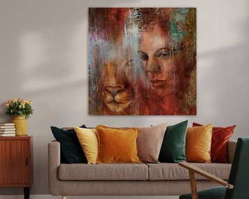 Samen: De blik van een vrouw en een leeuw van Annette Schmucker