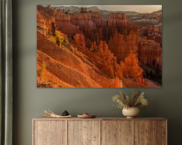 Zonsopkomst bij Bryce Canyon National Park, Utah USA van Gert Hilbink