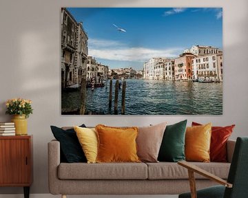 Der bunte Canal Grande in Venedig, Italien von Art Shop West