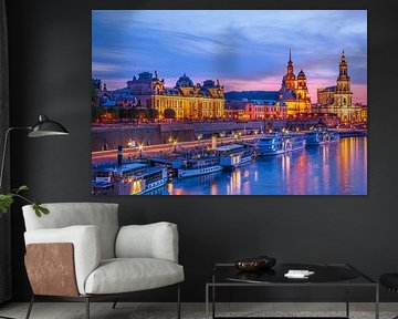 Dresdner Altstadtkulisse am Abend von Ullrich Gnoth