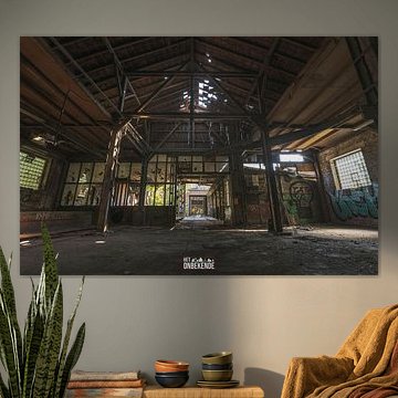 Abandoned factory hall.