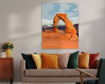 Delicate Arch in Arches National Park by Marie-Lise Van Wassenhove