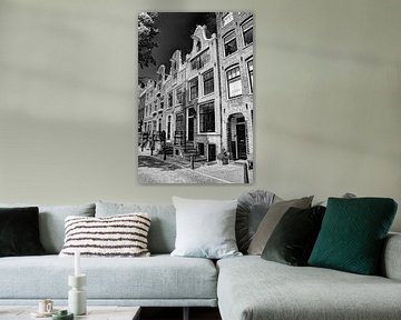 Jordaan Bloemgracht Amsterdam Pays-Bas Noir et blanc