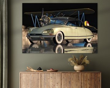 Citroen DS-23 Injection Pallas - Een legendarische Franse auto van Jan Keteleer (JanKé): Een reis voorbij het canvas