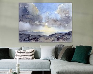 Clouds over the sea 1 by Adriana Mueller