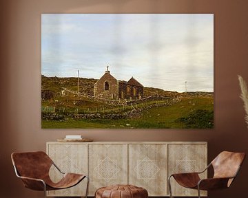 Une église en ruine en Écosse.