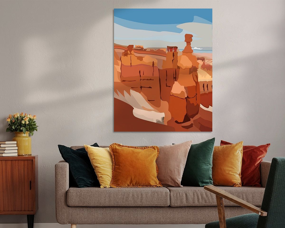 Example of the artwork in a room